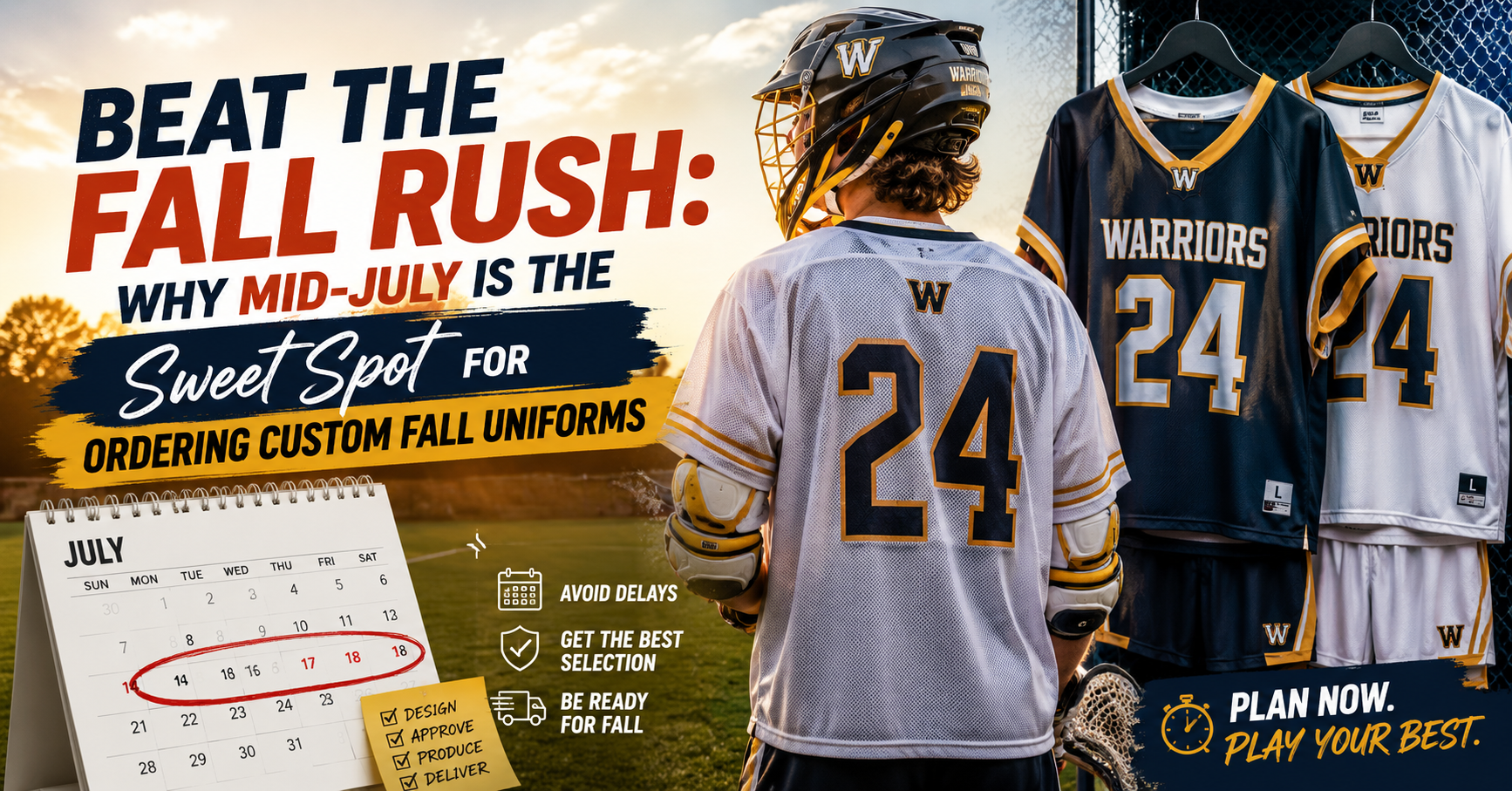 Beat the Fall Rush: Why Mid-July is the Sweet Spot for Ordering Custom Fall Uniforms
