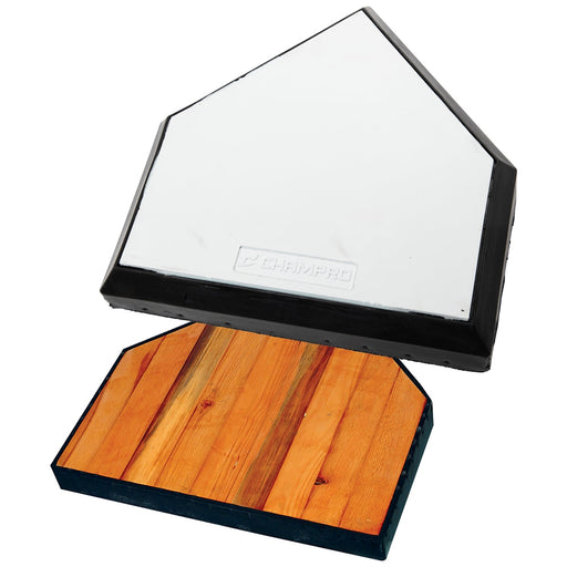 Champro In-Ground Home Plate With Solid Wood Bottom - Lacrosseballstore