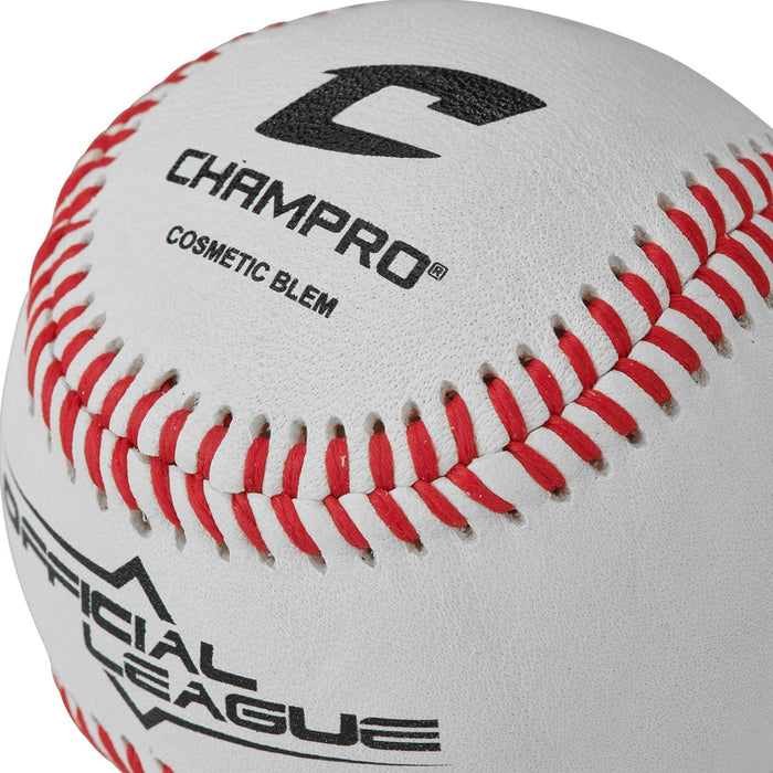 Champro Official League - Full Grain Leather Cover (Cosmetic Blem) - Lacrosseballstore