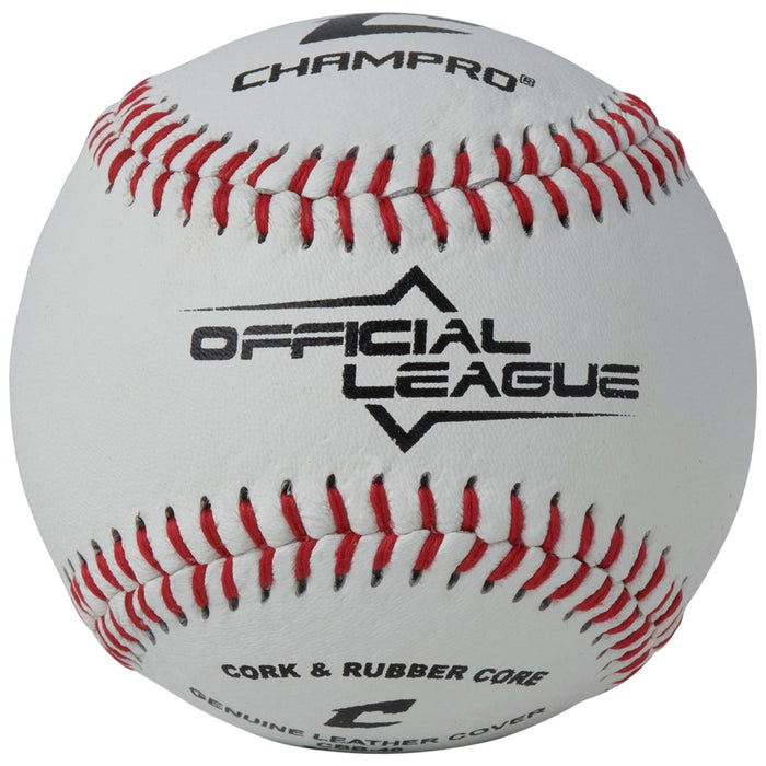 Champro Official League - Cork/Rubber Core - Genuine Leather Cover - Lacrosseballstore