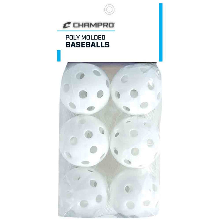 Champro Poly Baseballs - 6 Pack - Lacrosseballstore