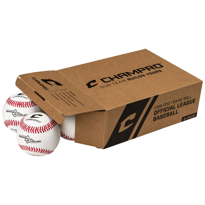 Champro Official League Full Grain Leather; 6-Pack - Lacrosseballstore