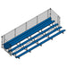 Jaypro Bleacher - 27 ft. (5 Row - Single Foot Plank with Chain Link Rail) - Enclosed (Powder Coated) - Lacrosseballstore