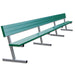 Jaypro Player Bench with Seat Back - 21 ft. - Portable (Powder Coated) - Lacrosseballstore