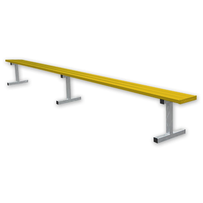 Jaypro Player Bench - 15 ft. - Portable (Powder Coated) - Lacrosseballstore