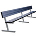 Jaypro Player Bench with Seat Back - 15 ft. - Portable (Powder Coated) - Lacrosseballstore