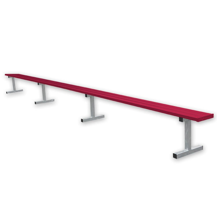 Jaypro Player Bench - 21 ft. - Portable (Powder Coated) - Lacrosseballstore