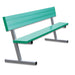 Jaypro Player Bench with Seat Back - 7-1/2 ft. - Portable (Powder Coated) - Lacrosseballstore