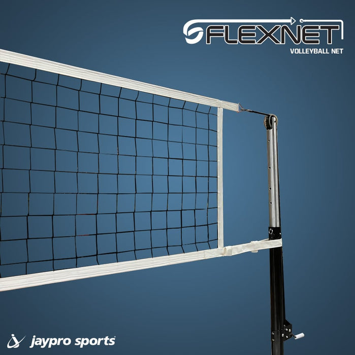 Jaypro FeatherLite™ Volleyball System (3 in. Floor Sleeve) - NFHS, NCAA, USVBA Compliant