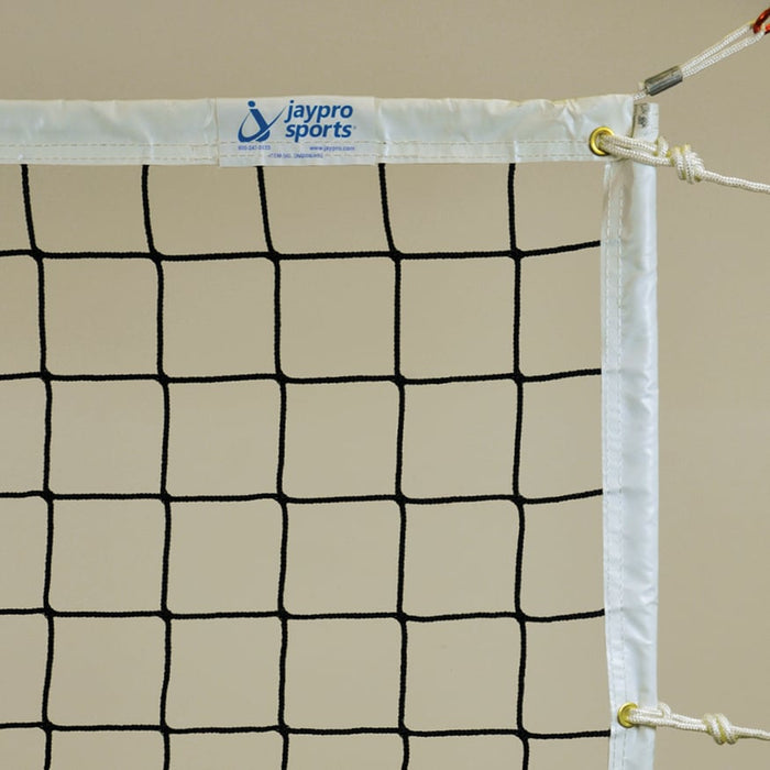 Jaypro Carbon Ultralite™ Volleyball System (3-1/2 in. Floor Sleeve) - NFHS, NCAA, USVBA Compliant