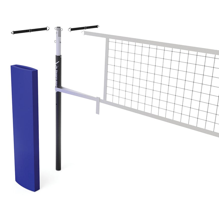 Jaypro FeatherLite™ Volleyball Net Center Upright System (3-1/2 in. Floor Sleeve) - NFHS, NCAA, USVBA Compliant