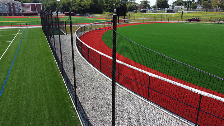 Jaypro 180' x 15' Field Pro Multi Sport Net System - A Sturdy & Permanent Solution that Requires Ground Sleeves