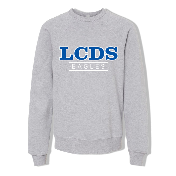 LCDS Eagles -  Youth Sponge Fleece Crew Neck