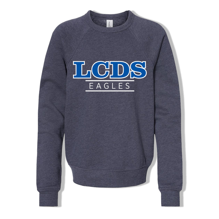 LCDS Eagles -  Youth Sponge Fleece Crew Neck