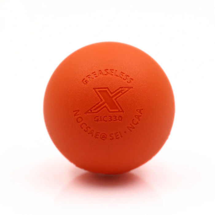A case of 100 PEARL X Lacrosse Balls - Optic Yellow (Fluorescent Game Lacrosse Ball), White, Yellow, Orange
