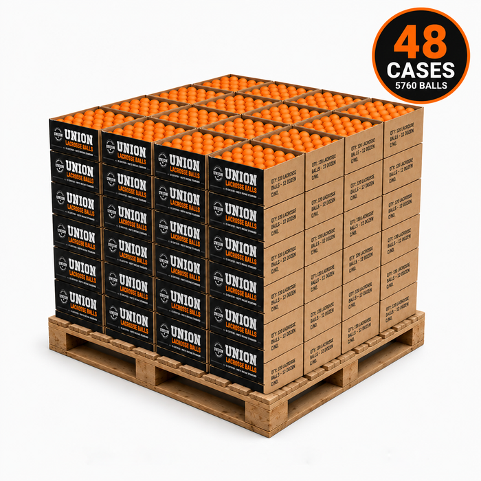 Case 120 Orange Union Lacrosse Balls - Meets NOCSAE Standard, SEI Certified, CLA Approved