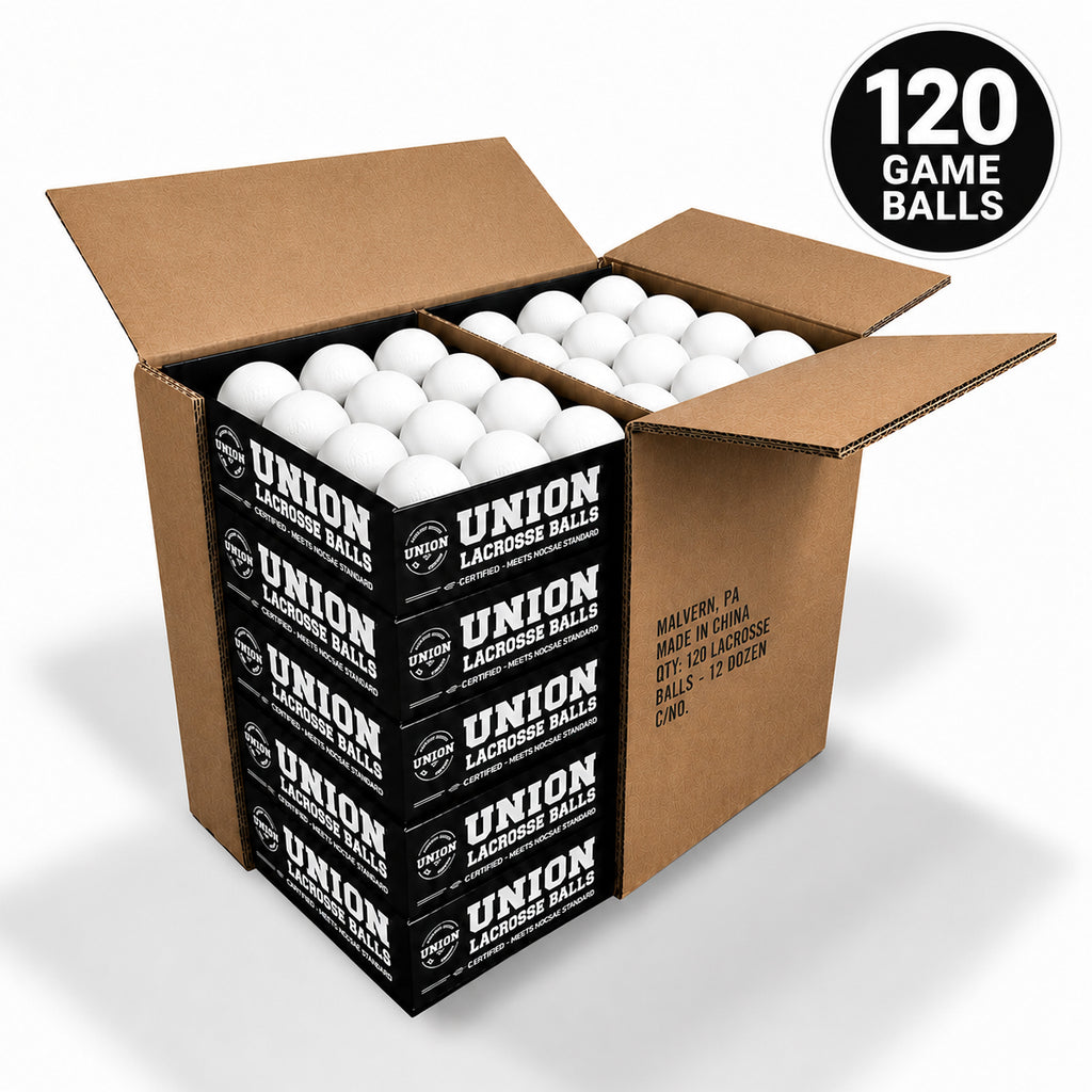 Case 120 White Union Lacrosse Balls - Meets NOCSAE Standard, SEI