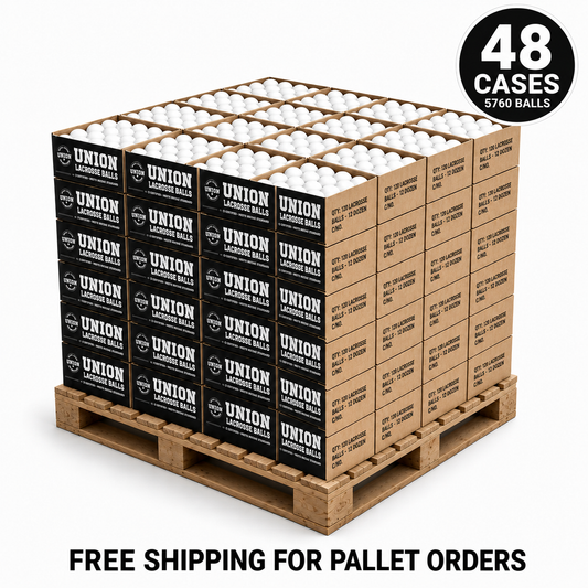 Case 120 White Union Lacrosse Balls - Meets NOCSAE Standard, SEI Certified, CLA Approved- Free Shipping on Pallet Orders