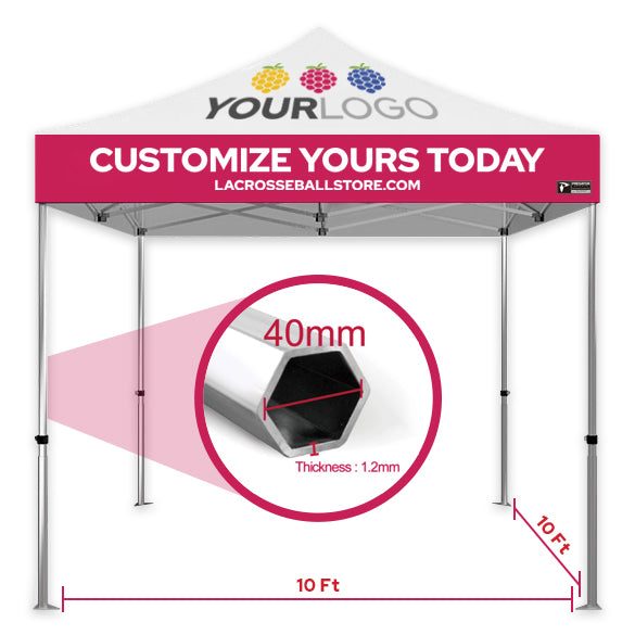 10'x10' Aluminum 40 Series Tent Dimensions and Thickness