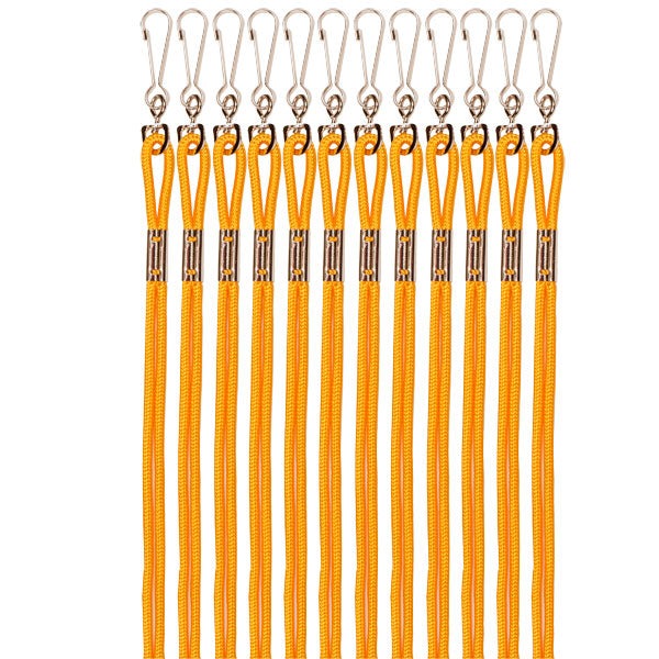 Heavy Nylon Lanyard Bulk Pack Yellow