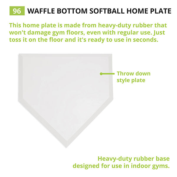 Champion Sports Waffle Bottom Home Plate - Lacrosseballstore