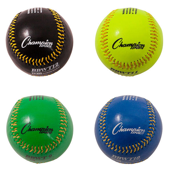 Champion Sports WEIGHTED TRAINING BASEBALLS SET OF 4 - Lacrosseballstore