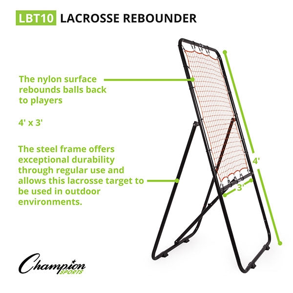 Champion Sports Lacrosse Ball Rebounder Pitchback 4x3 - Lacrosseballstore