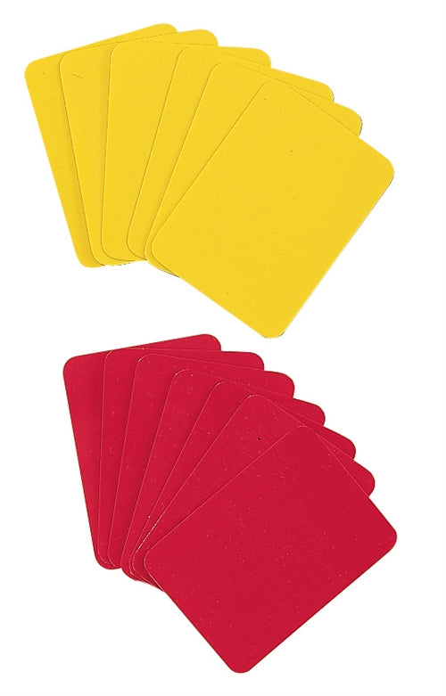 12 Soccer Referee Cards - Six Yellow and Red 2 Packs