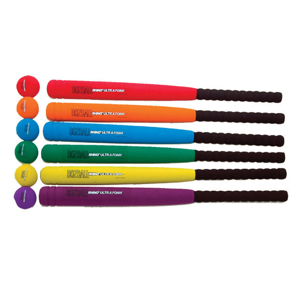 Champion Sports Rhino Ultra Foam Bat And Ball Set - Lacrosseballstore