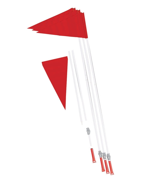 Soccer Spring Loaded Plastic Pole Flags