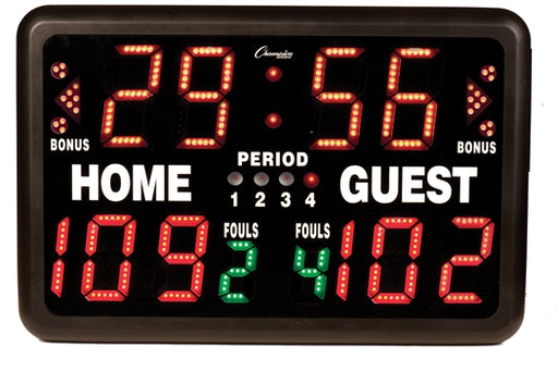 MultiSport Tabletop Indoor Electronic Scoreboard with Remote - Lacrosseballstore