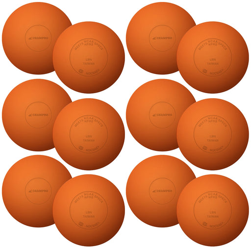 Champro 12 Orange Lacrosse Balls