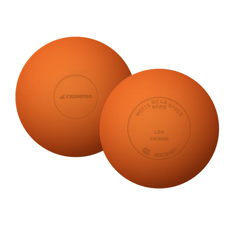 Champro 120 Orange Lacrosse Balls - Meets NOCSAE Standard SEI