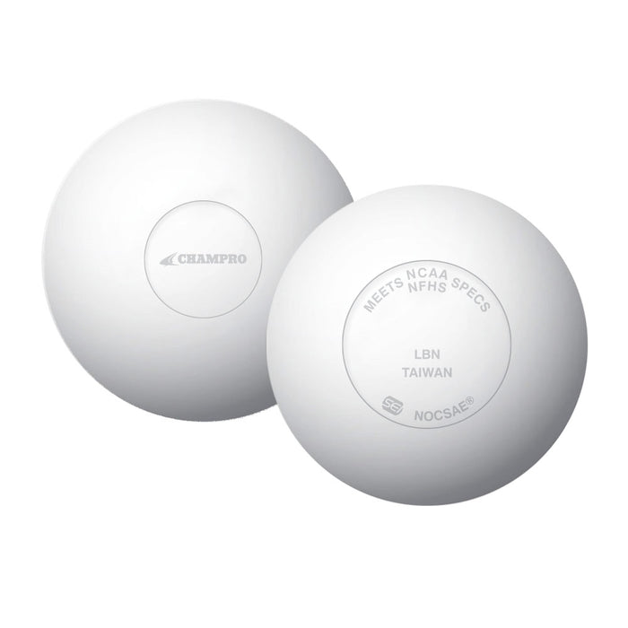 Champro White Lacrosse Ball - Meets NOCSAE Standard SEI