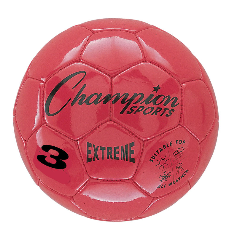 Extreme Soccer Ball  Size 3 Red