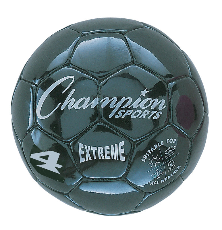 Extreme Soccer Ball  Size 4 Black