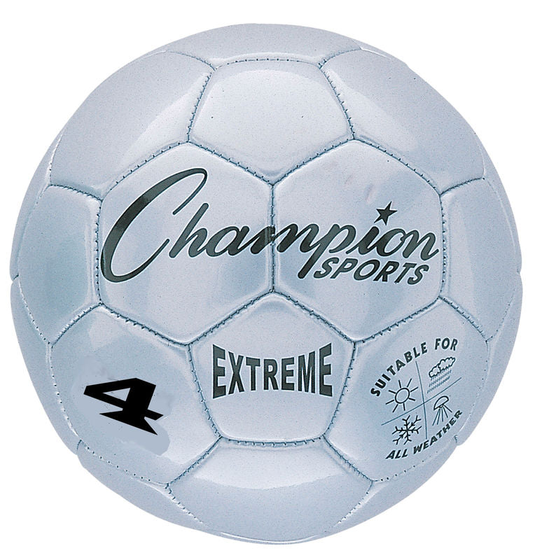 Extreme Soccer Ball  Size 4 Silver