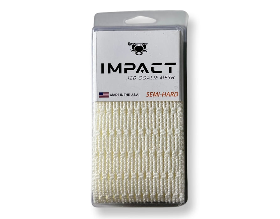 ECD Lacrosse Impact 12D Goalie Mesh Semi Hard - Lacrosseballstore