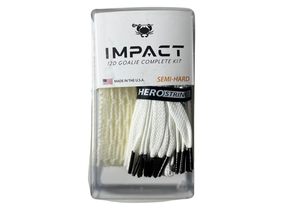 ECD Lacrosse Impact 12D Goalie Mesh Semi Hard Complete Kit - Lacrosseballstore