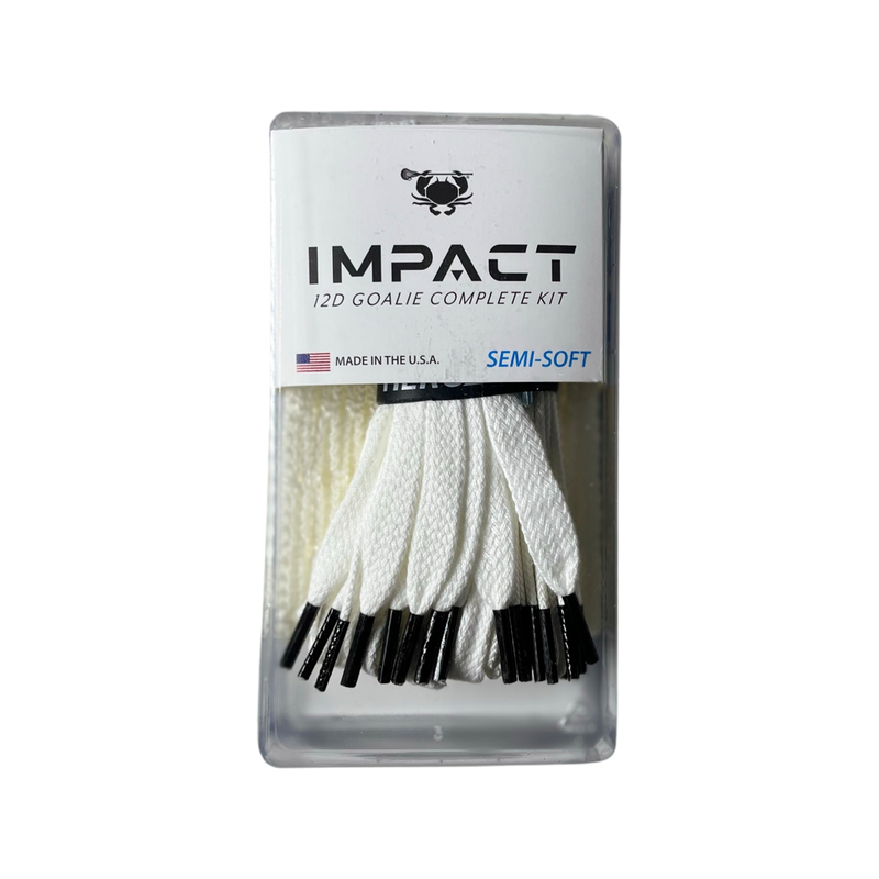 ECD Lacrosse Impact 12D Goalie Mesh Semi Soft Complete Kit