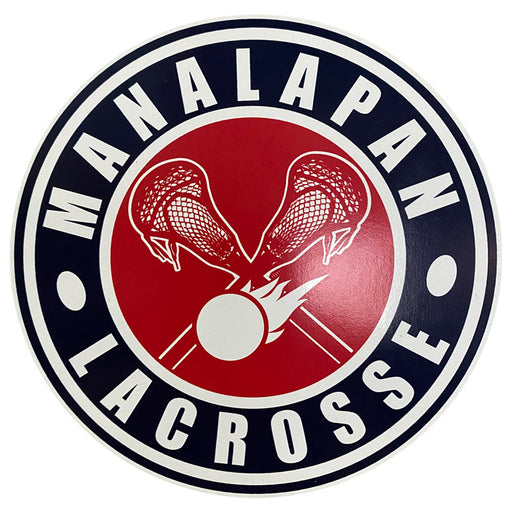 Manalapan Lacrosse Round Car Magnet 