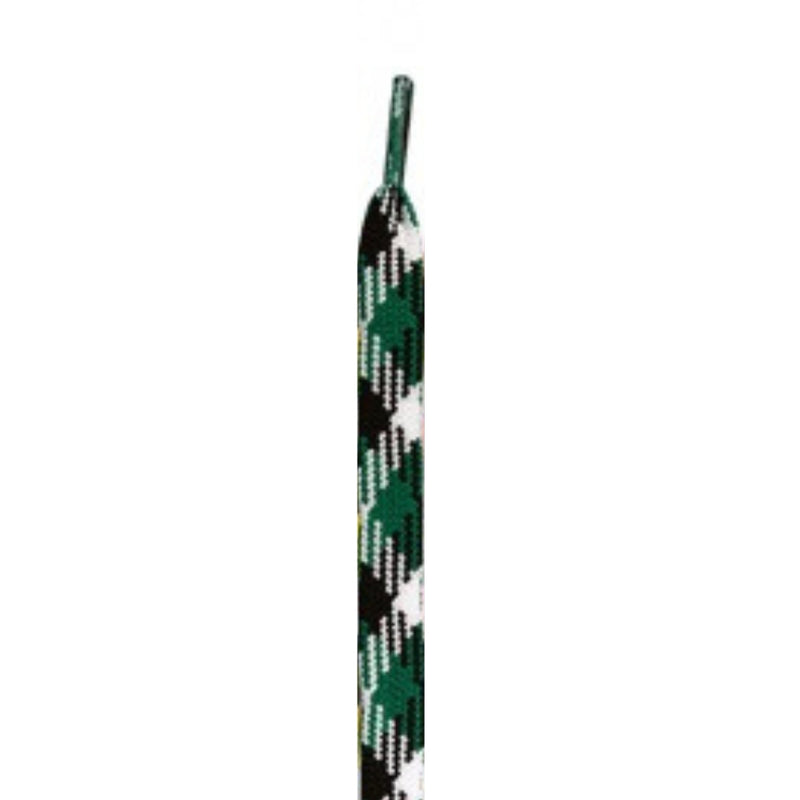 Jimalax 33 Inch Black Kelly Green White TriColor Shooting Laces
