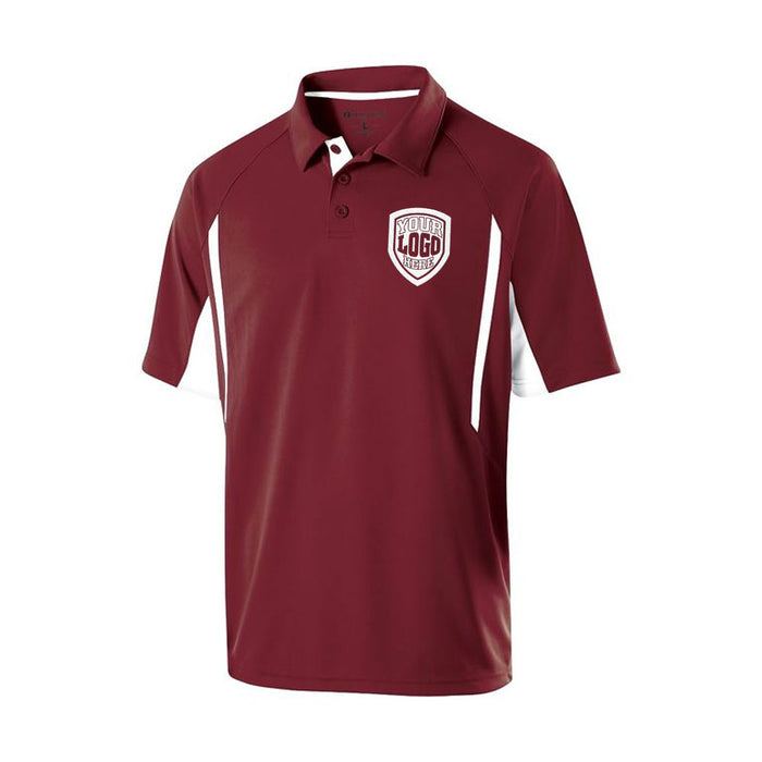 Custom Embroidered Contrast Dri-Fit Polo - Lacrosseballstore