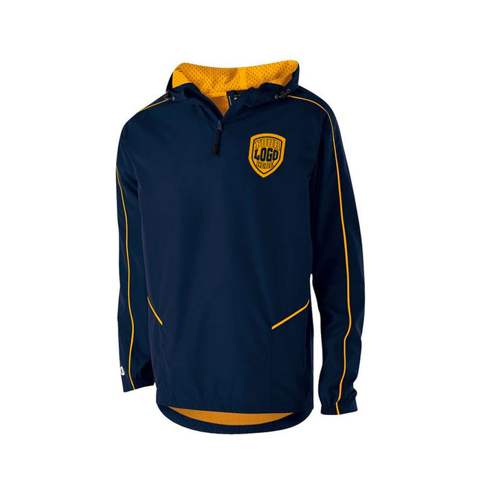 Custom Embroidered 1/4 Zip Hooded Pullover - Lacrosseballstore