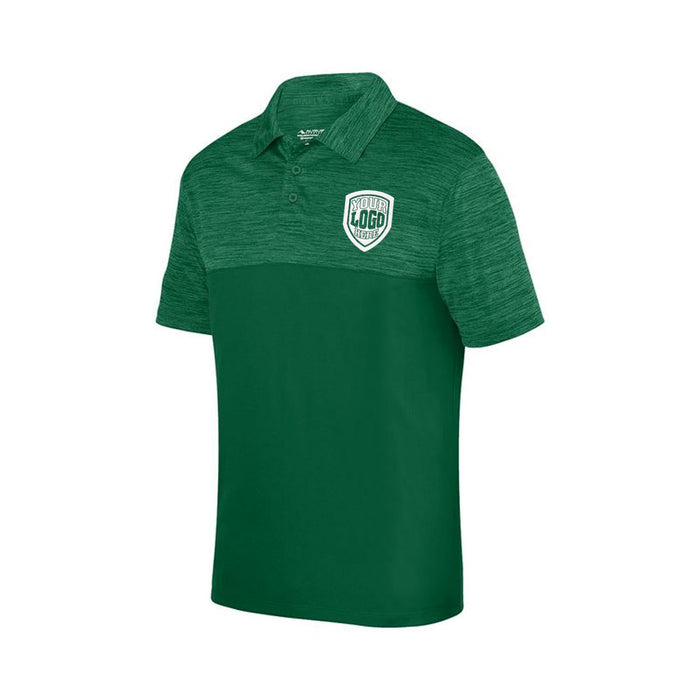 Custom Embroidered Heather Panel Polo - Lacrosseballstore