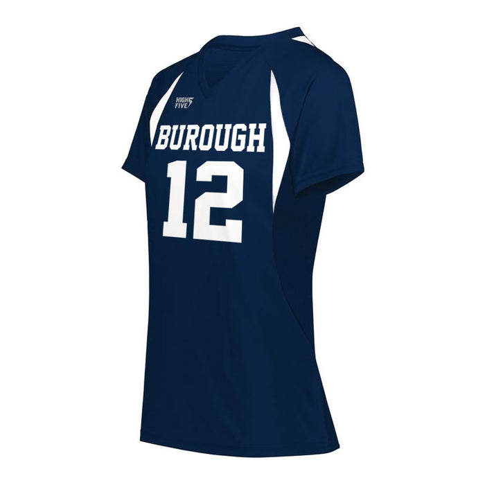 Custom Printed Ladies Jersey Navy