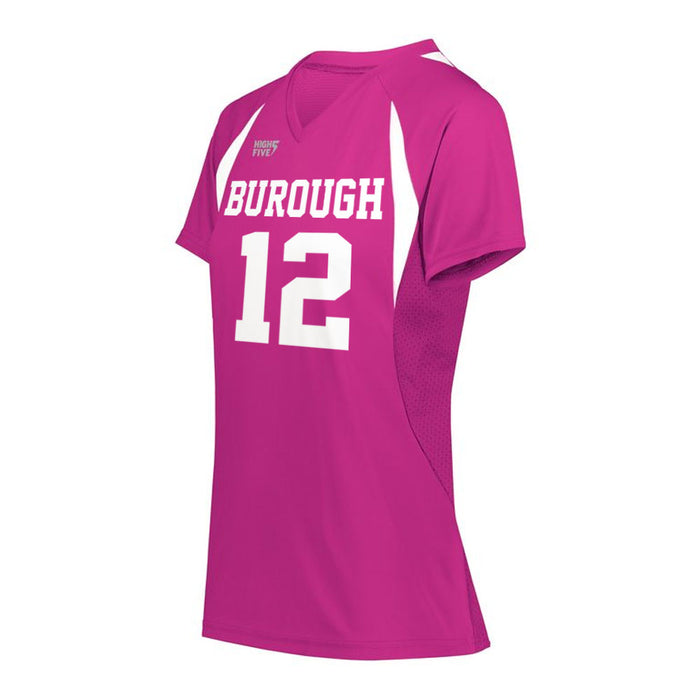 Custom Printed Ladies Jersey Pink