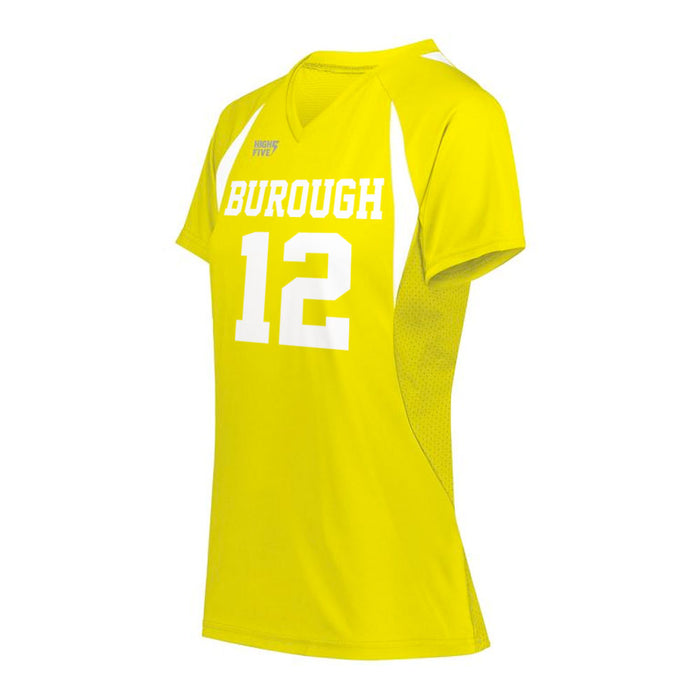 Custom Printed Ladies Jersey Yellow