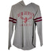 NJ Lacrosse Ladies Hooded Long Sleeve Shirt Maroon - Lacrosseballstore