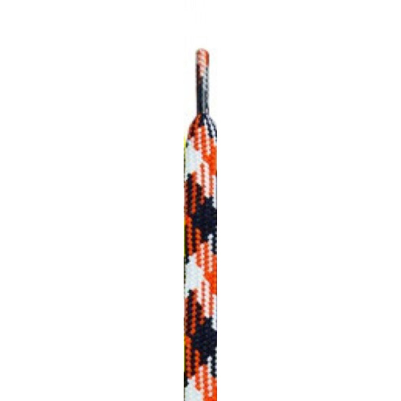 Jimalax 33 Inch Navy Orange White TriColor Shooting Laces
